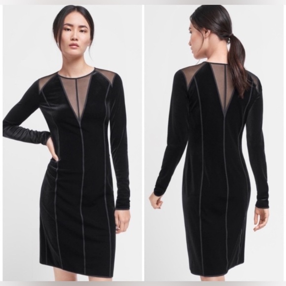 NWT Wolford Velvet Blake Dress Black Size 12 - Picture 1 of 9